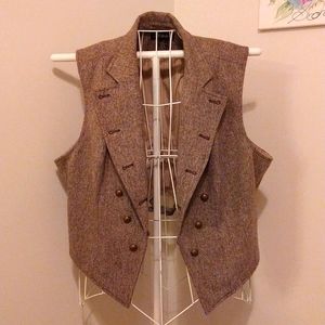 Lane Bryant Winter Vest W/ Faux Button Holes